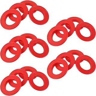 20pcs Red Plastic Spool Caps for Sewing and Embroidery Thread Tubes