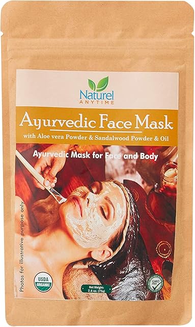 Naturel Anytime Sandalwood Powder 75g - Ayurvedic Mask for Face & Body - Pure & Skin Soothing Chandan Powder - Organic Skin Remedy for Acne, Pimples, Blemishes, Tanning & Ageing