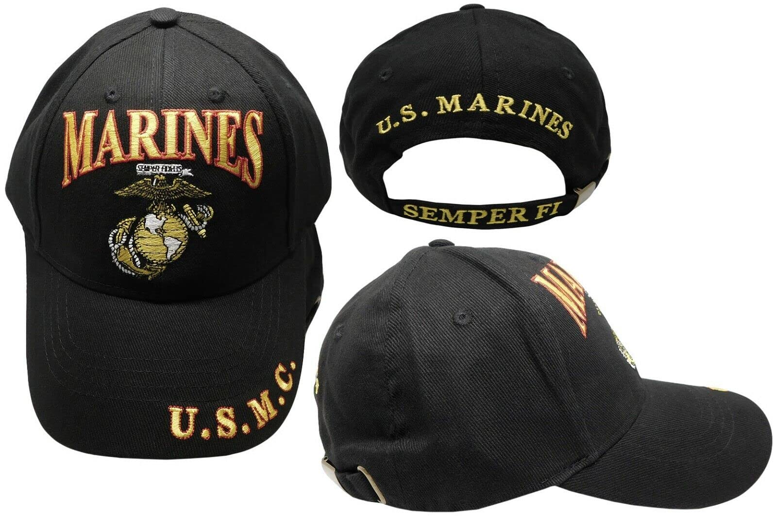 Casquette Militaire US Marines Réglable - Vert, Coton, Neuf Sans étiquettes