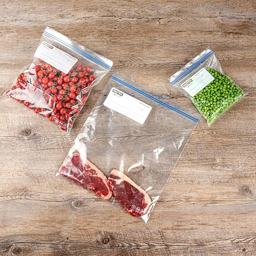 Vista 18 de Restaurantware -Bag Tek - Bolsas deslizantes para congelador de 1 galón, 25 bolsas desechables con cremallera - Cremallera deslizante, fondo