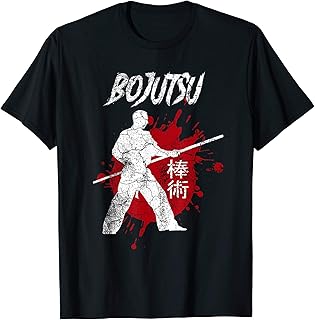 Bojutsu Martial Arts Bo Justu Staff Training Outfit T-Shirt