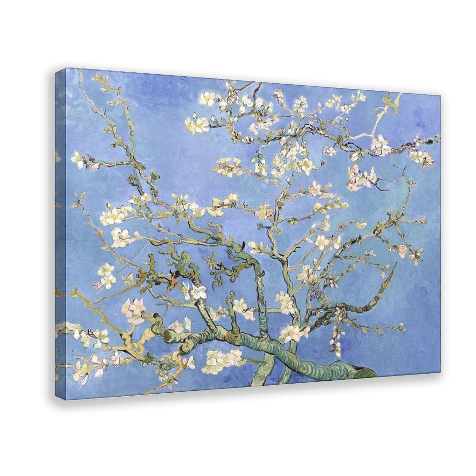 Toile amandier de Van Gogh encadree avec impression de precision - 8