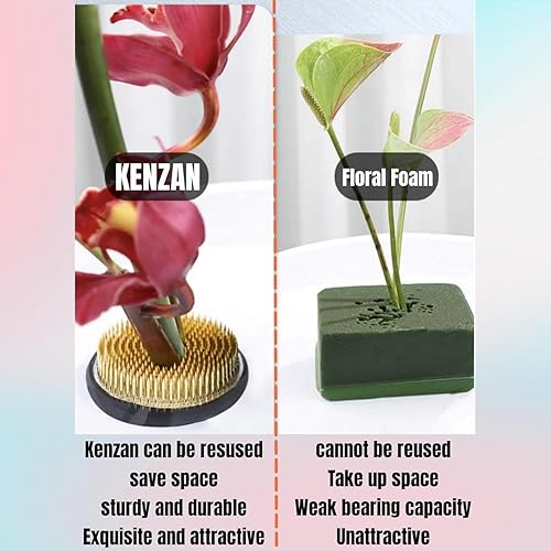 Miniatura 5 de 5 unidades de ranas de flores de 1.339 in1.34 pulgadas de diámetro japonés Ikebana Kenzan Flower Pin Rana Ikebana Arreglo floral titular