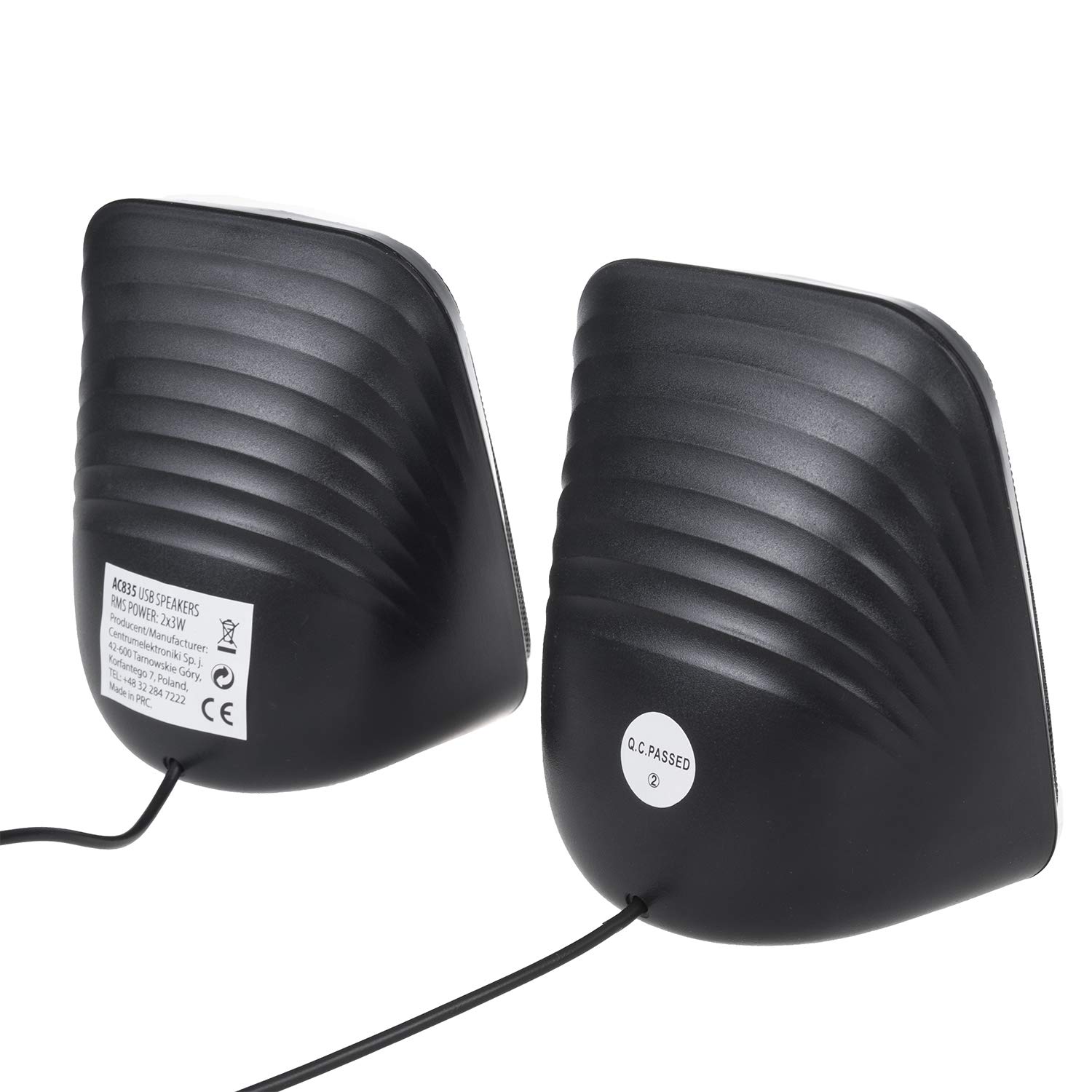 Audiocore AC835 2.0 głośnik stereo z oświetleniem LED do komputera, laptopa, smartfona, 2 x 3 W, RMS USB AUX, kompaktowy