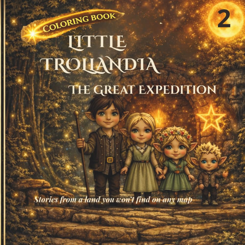 Little Trollandia The Great Expedition: Coloring book (Little Trollandia – Coloring Books)
