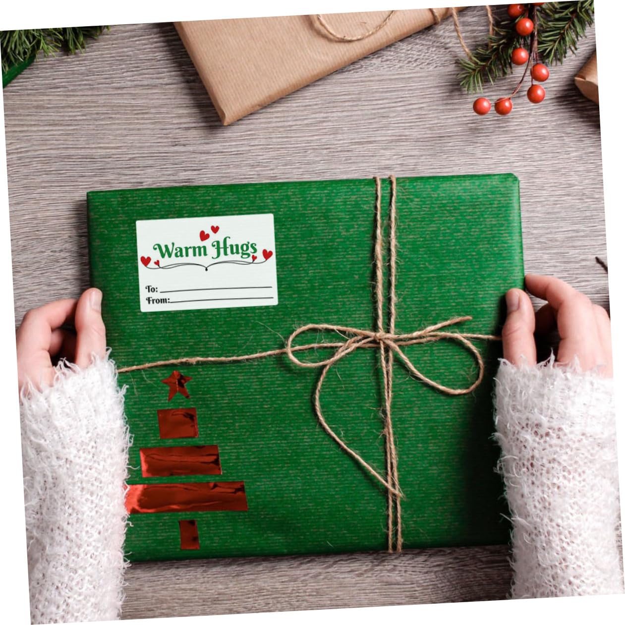 SHINEOFI 2 Set Adesivi Natalizi Etichette Adesivi Da Imballaggio Per Buste Di Ringraziamento Per Sacchetti Di Caramelle Di Natale Per Buste Di Biglietti Di 2 * 2