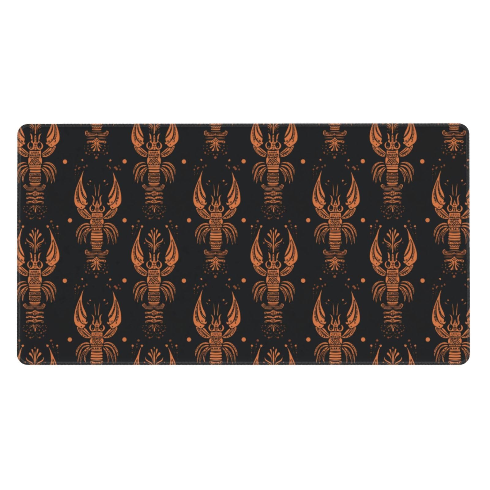 Tapis de souris pour le travail orange style rétro avec base caoutchouc stable - 8