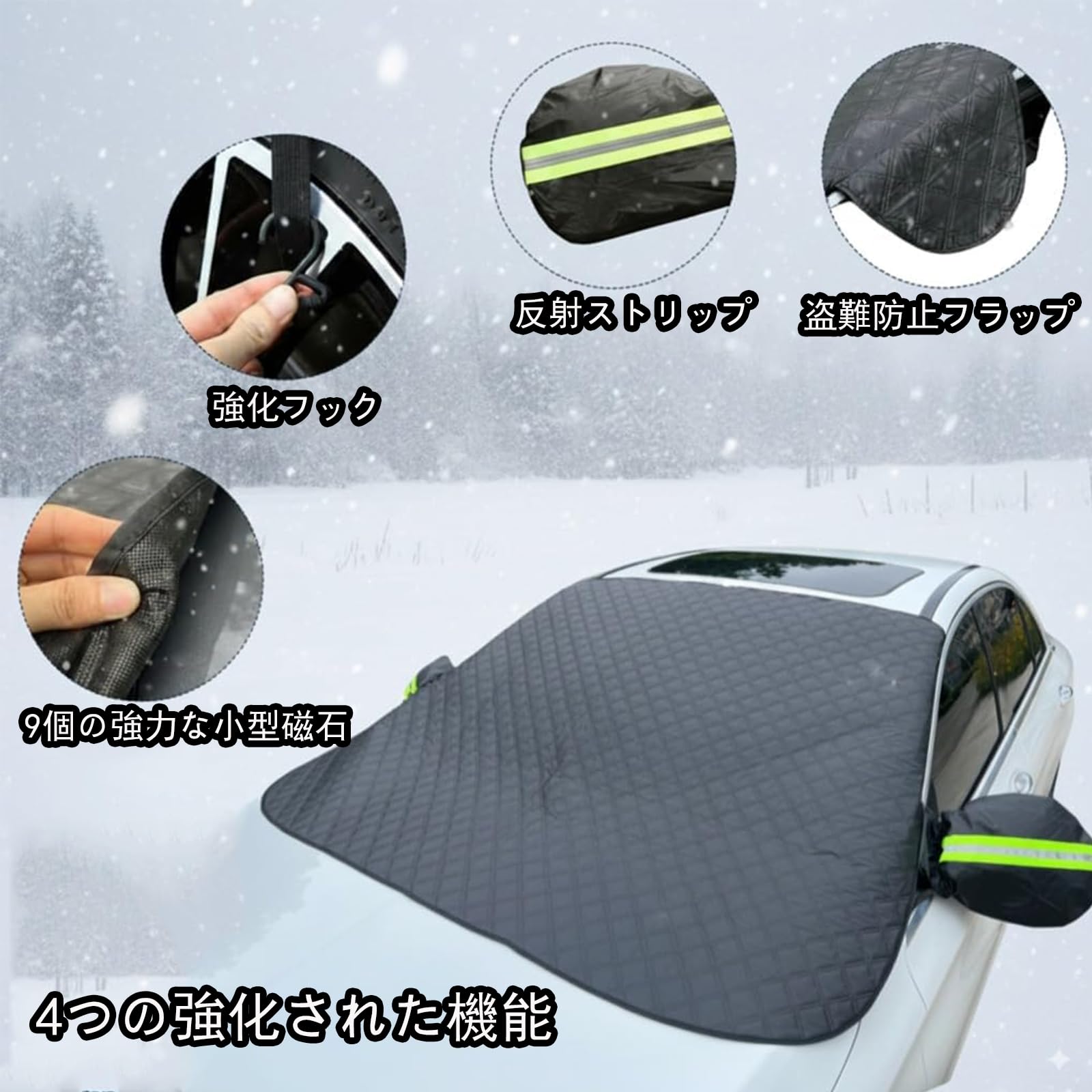 Amazon.co.jp: 【2025新型 5層構造】フロントガラス保護カバー に適合