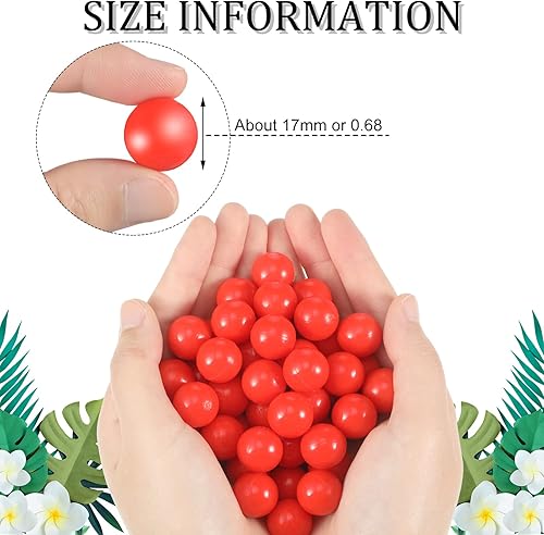 Miniatura 9 de Civaner 150 unidades de 68 bolas de pintura Cal bolas sólidas, 68 bolas rompedoras, bolas de nailon duro para práctica de entrenamiento de tiro
