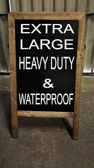 CHALKBOARD - SANDWICH - BLACKBOARD - PAVEMENT SIGN - 120cm X 72cm -WEIGHT 18kgs. DISPATCHED WITHIN 24HRS OF PAYMENT AND WITH YOU WITHIN 72HRS OR SOONER. NO DISPATCH/DELIVERY WEEKENDS OR PUBLIC HOLIDAYS.