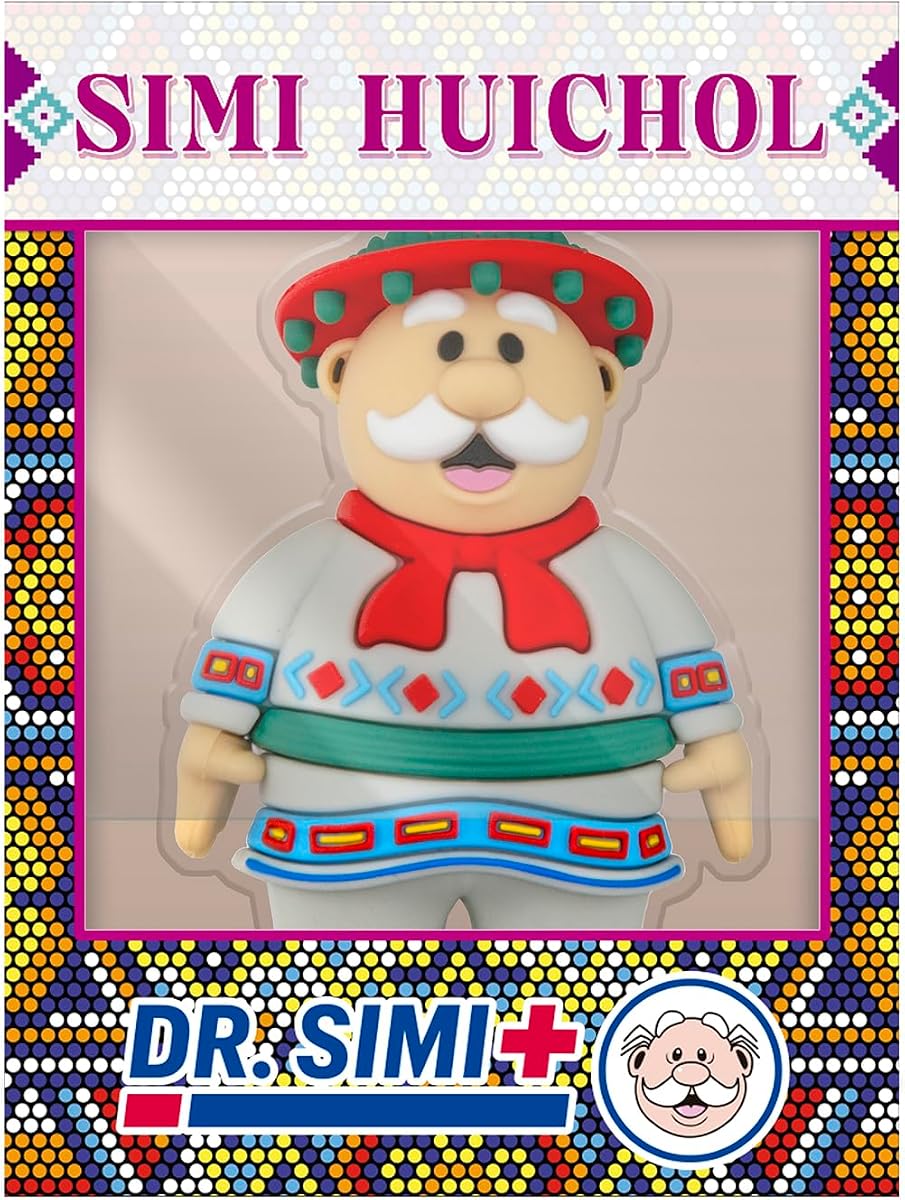 Llavero Dr. Simi Huichol – Coleccionable oficial de edición limitada | Colorido diseño cultural mexicano | Construcción suave al tacto con anillo de metal duradero | Regalo para fanáticos y amantes del arte.