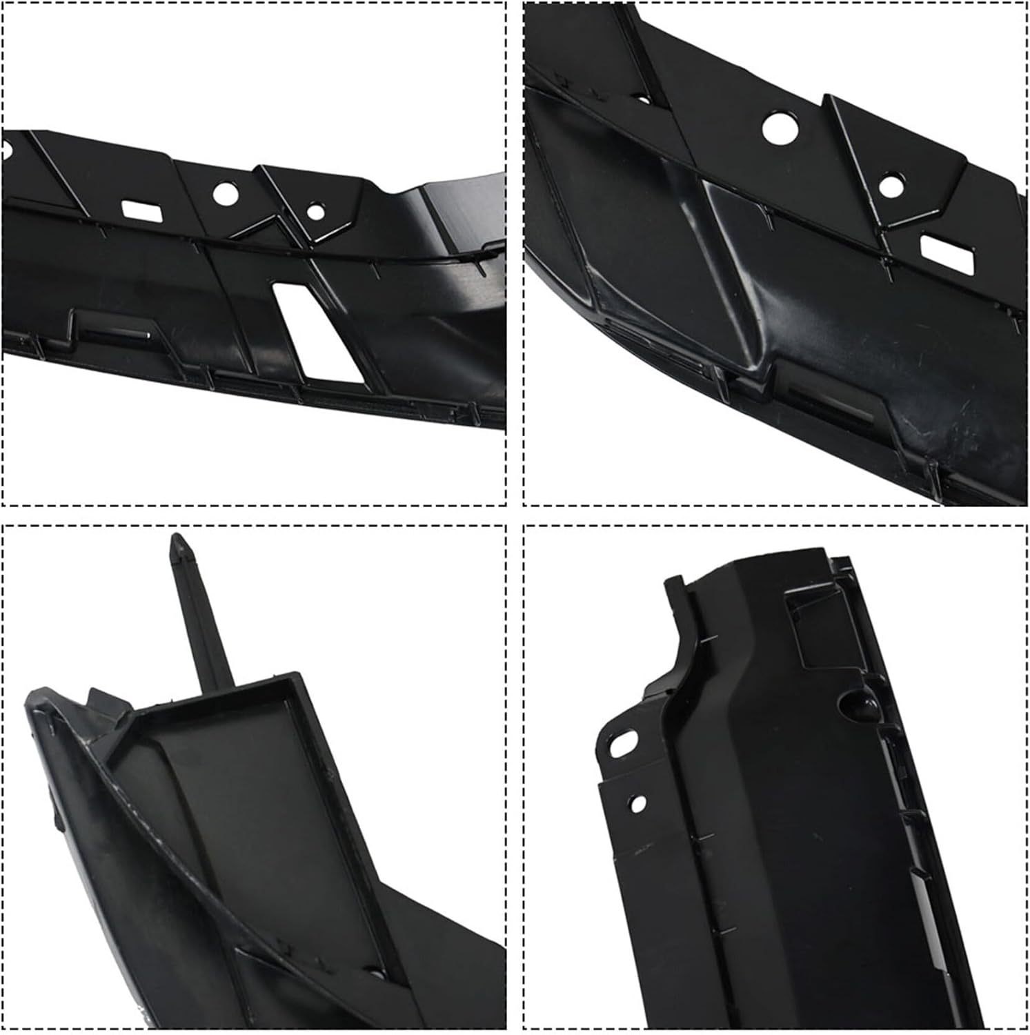 Front Upper Chrome Grille Trim Molding Plastic with Brackets Replacement for R-a-m 1500 2019-2022