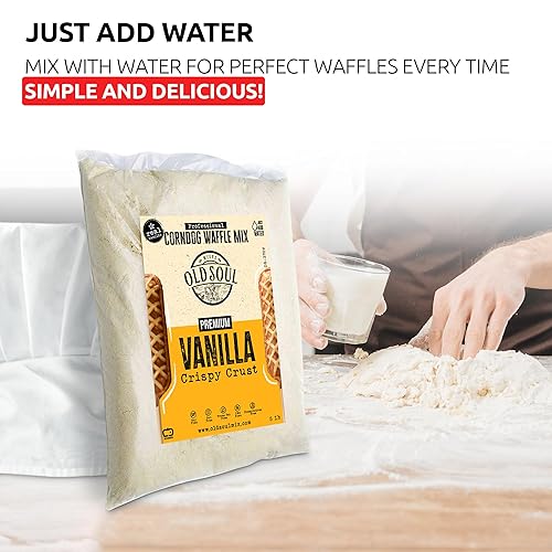Miniatura 5 de OldSoul - Mezcla profesional de gofres de corndog  Sabor vainilla  5 libras