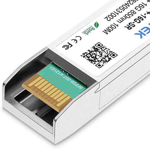 QSFPTEK 16G SFP+ Module, 16GBase-LH 1310nm DOM Duplex LC SMF Networking Optical Transceiver Compatible with Cisco, Up to 20KM(For Cisco,16GBASE-SR: 100m)