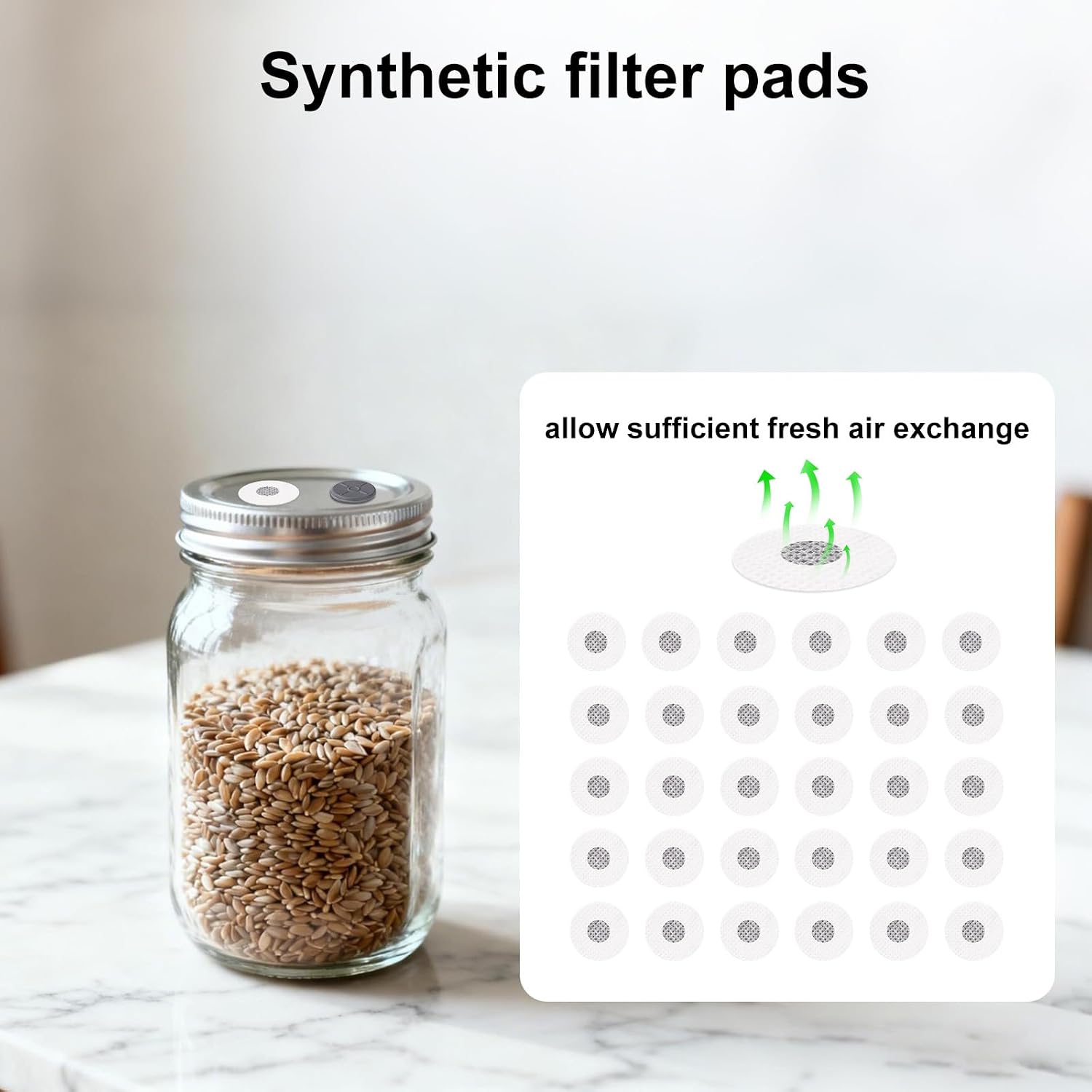 100pcs Self-Healing Injection Port & 100pcs Synthetic Filter Patch Sticker