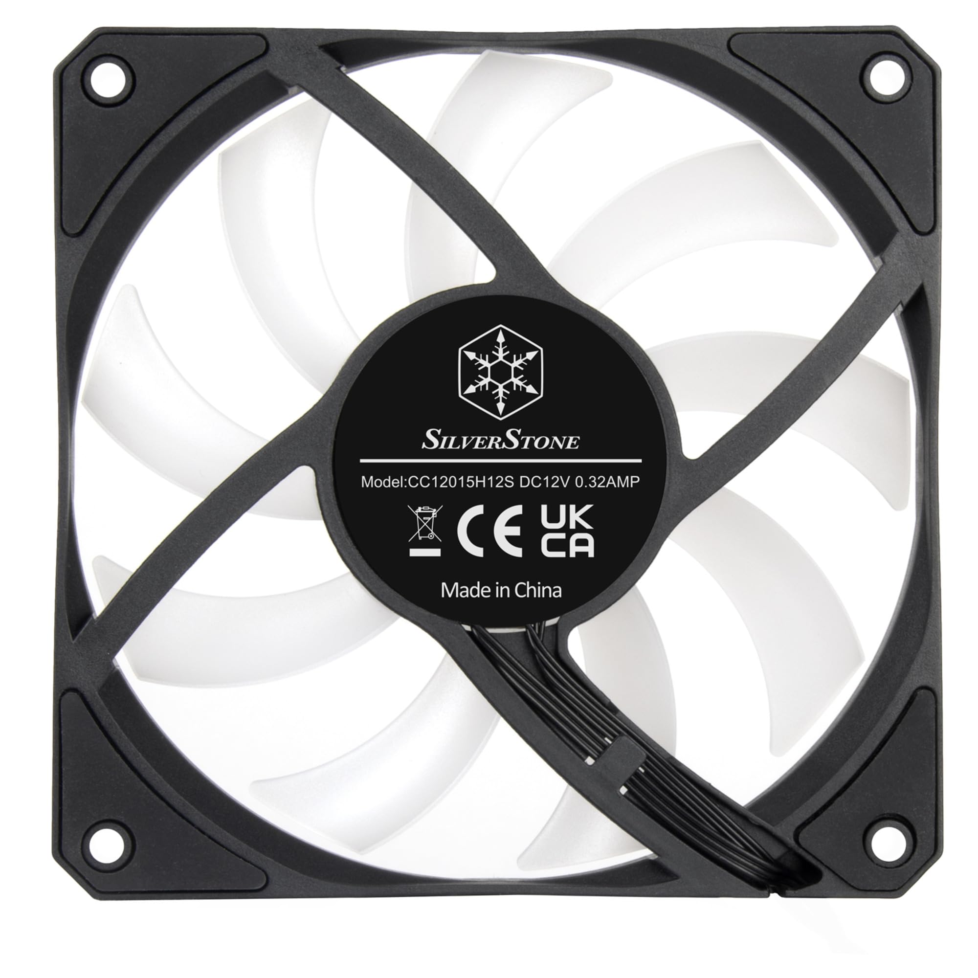 SilverStone Air Slimmer 120 ARGB, ulepszona wydajność, smukły wentylator 120 mm z pełnozakresowym efektem świetlnym PWM i ARGB, SST-AS120B-ARGB