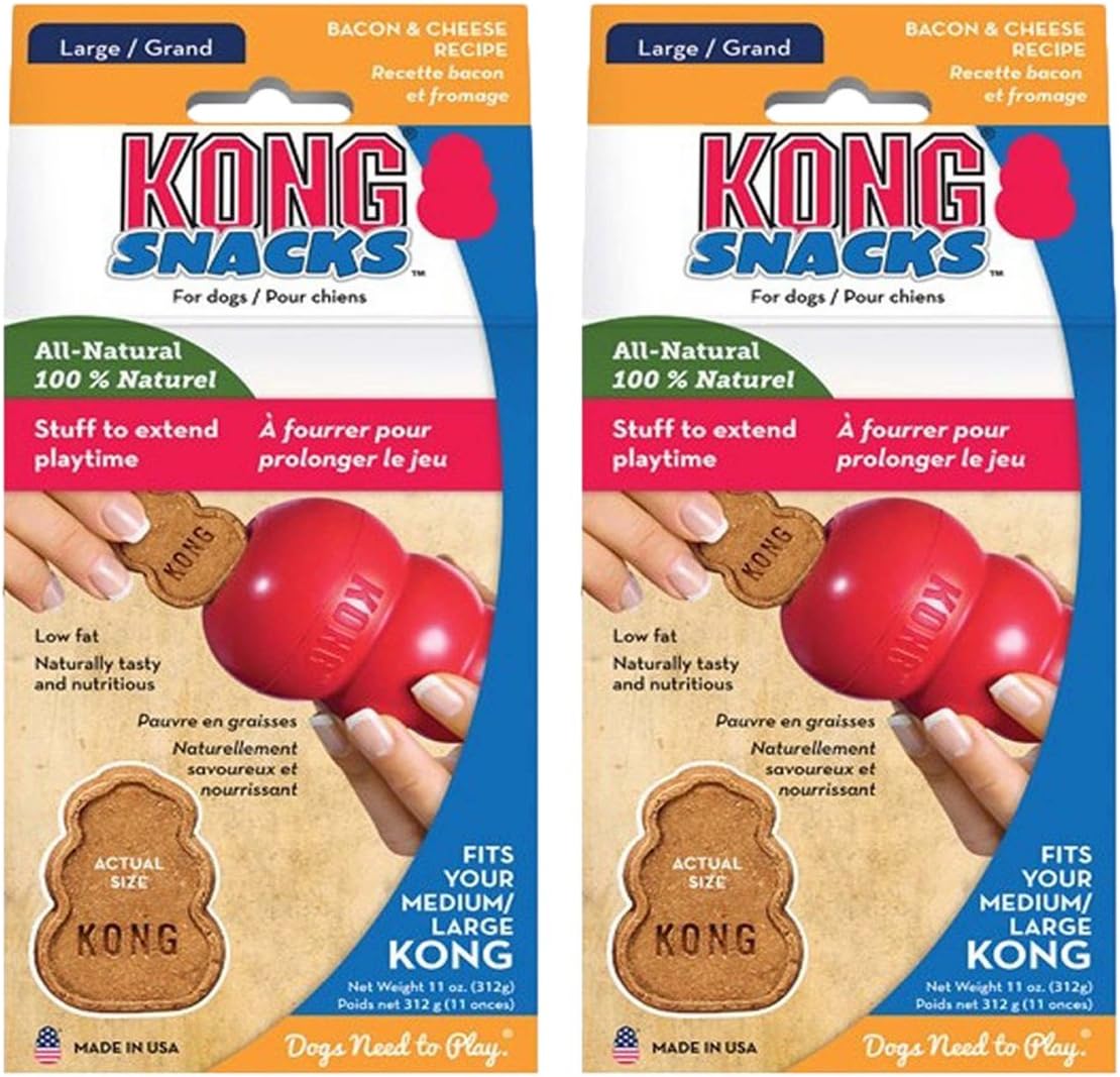 Kong Stuff’n Bacon & Cheese Snacks – Giant 2 Pack
