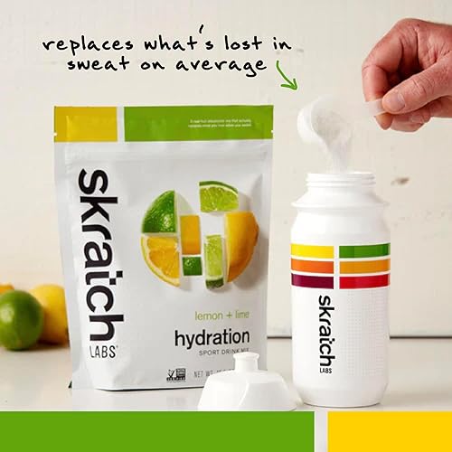 Miniatura 6 de Skratch Labs Hydration Sport Drink Mix Bundle  Limón y naranja  20 porciones  Polvo de reemplazo de electrolitos  Apto para dieta cetogénica, sin OMG