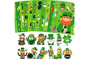 Saint Patrick's Day Make A Face Sticker Sheets