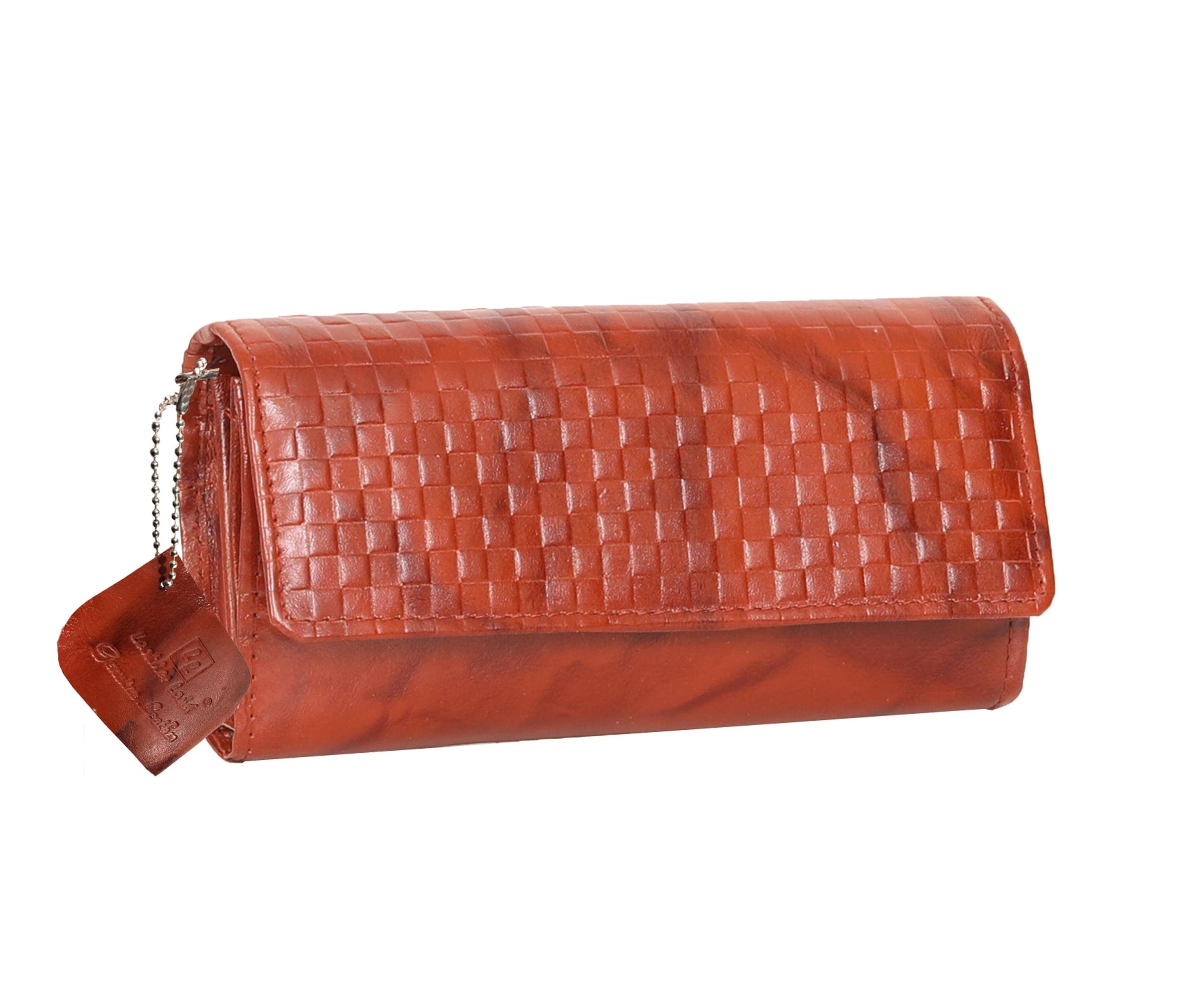 LL LEATHER LAND DESIGNER BAGS Genune Leather Women's Wallet (Brown)_WLT 03