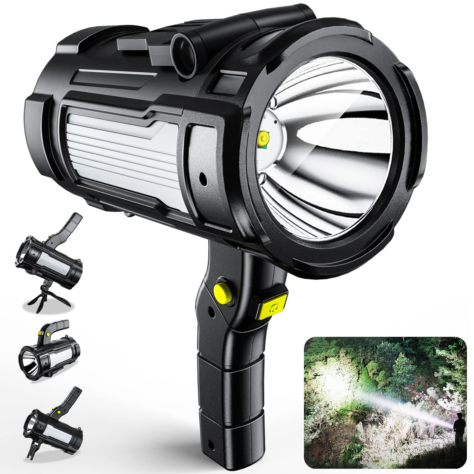 Rechargeable Flashlights High Lumens Super Bright Flashlight (Yellow)