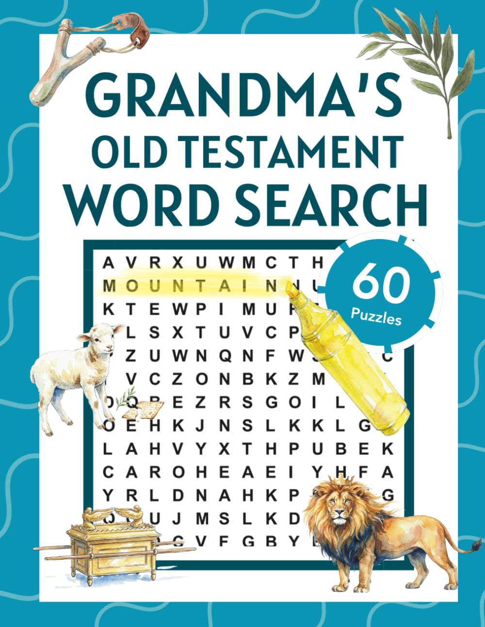 Grandma's Old Testament Word Search Book: 60 Bible-Based Word Find Puzzles | 8.5x11