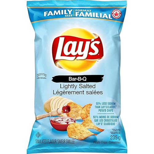Miniatura 2 de Lay's - Papas fritas sabor salsa BBQ ligeramente saladas, de 8.3 oz