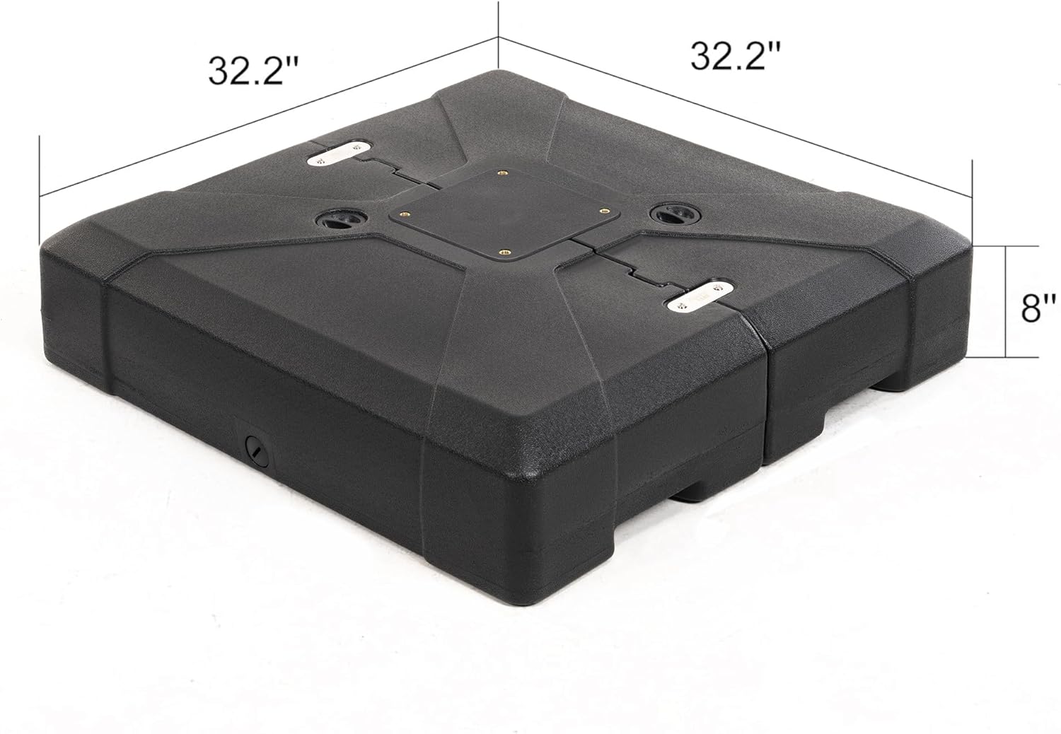 PURPLE LEAF DY1100 Offset Patio Umbrella Base Sand/Water Filled Square, 32.2'' X 32.2''