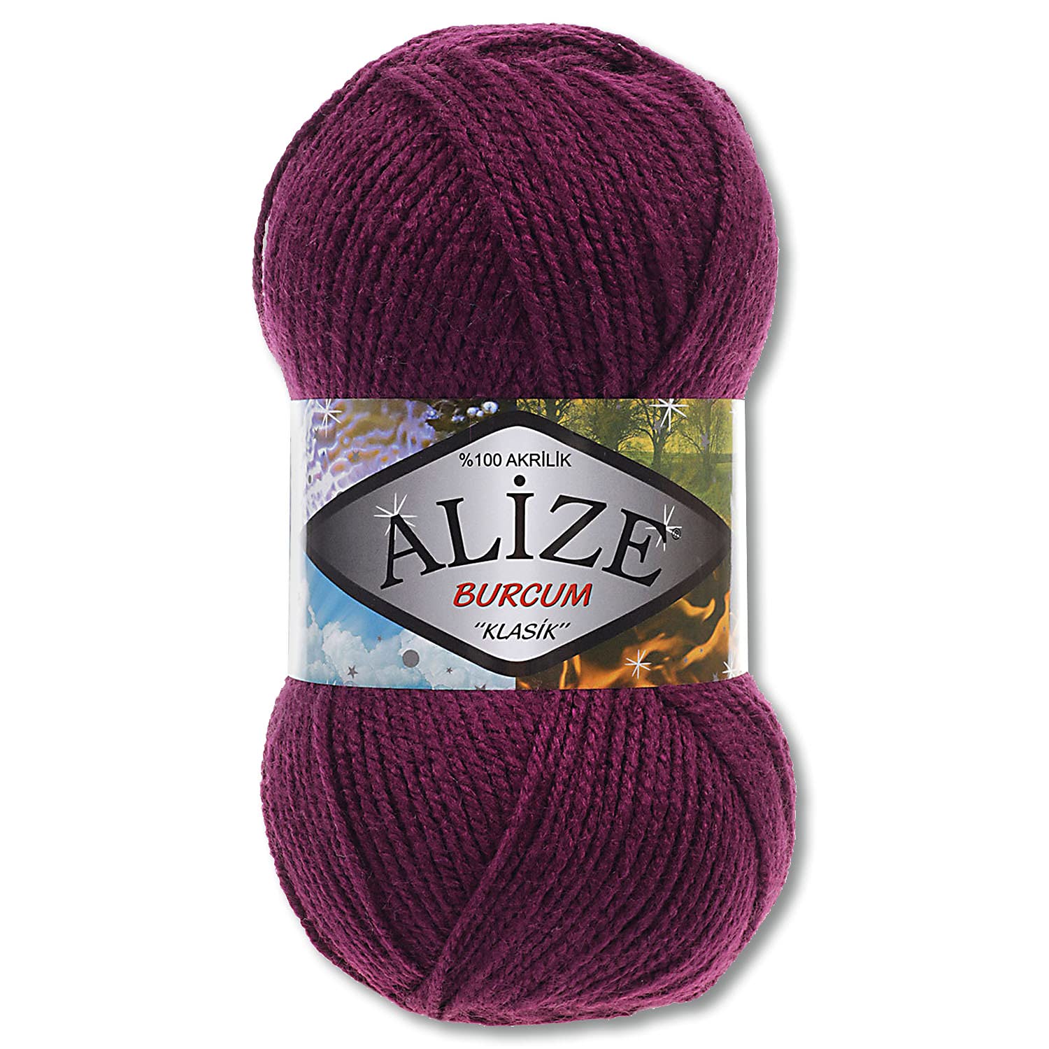 WohnkultAlize 100 g Burcum Klasik Wool (Plum (304))