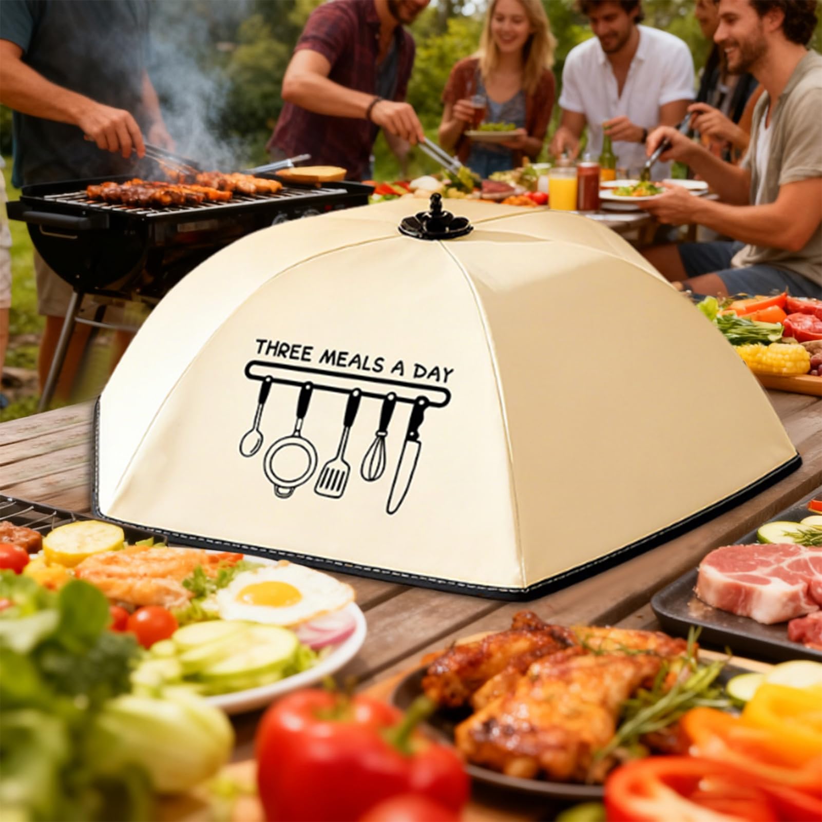 Cloche alimentaire – Protection thermique pliable innovante avec doublure isolante, maintient la température optimale pendant des heures, bord élastique pour une étanchéité optimale | Isolation