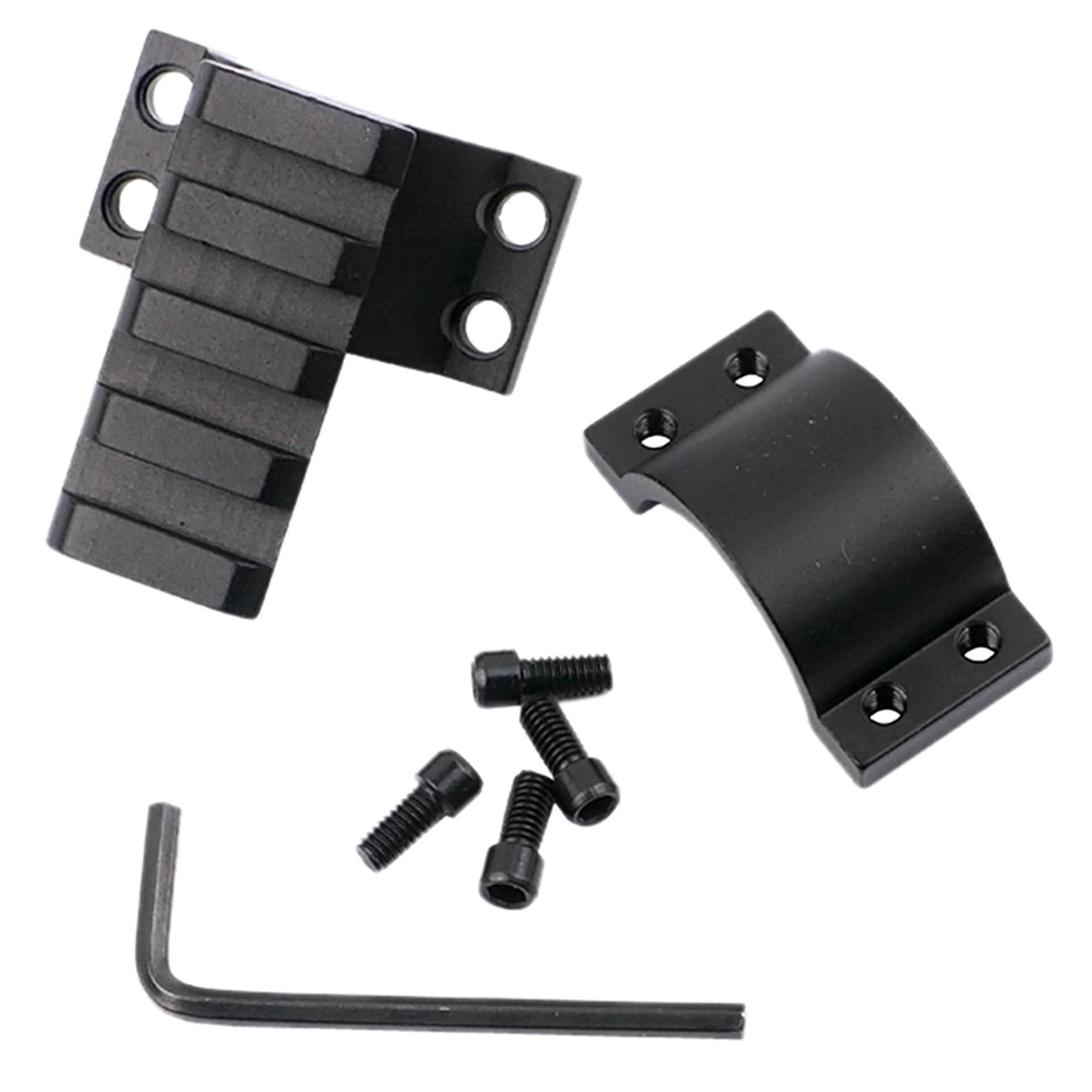 Rail Picatinny Anillo 25mm para Airsoft Rifle con Riel 20mm Tactico de Montaje Tubo Handguard para Armas Weaver Riser Keymod Adaptador Soporte Miras Telescopicas con Carril