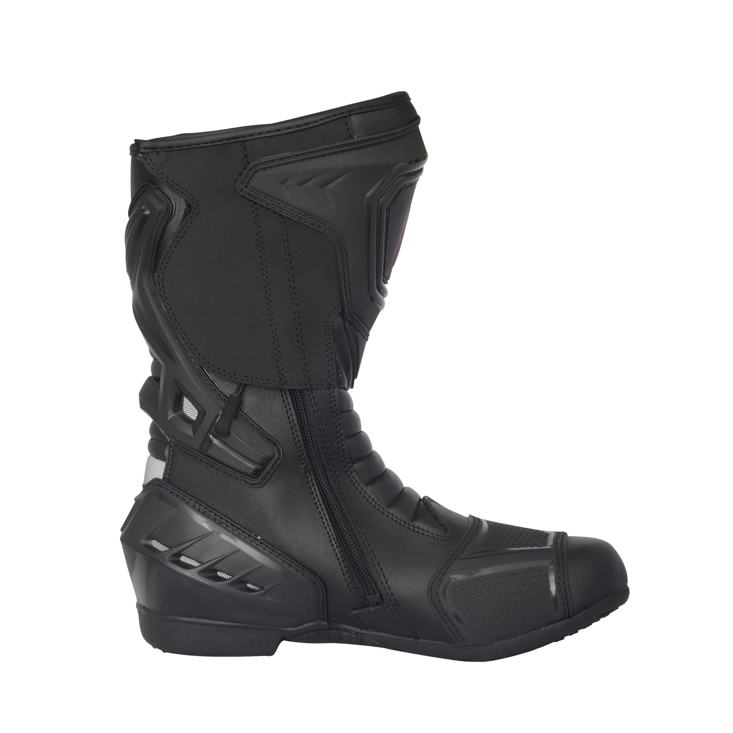 Bohmberg Stivali da Moto, Stivali Sportivi in Pelle, Pelle Resistente Idrorepellente con Protezioni Fisse/Design Molto Cool/urbano, motociclista