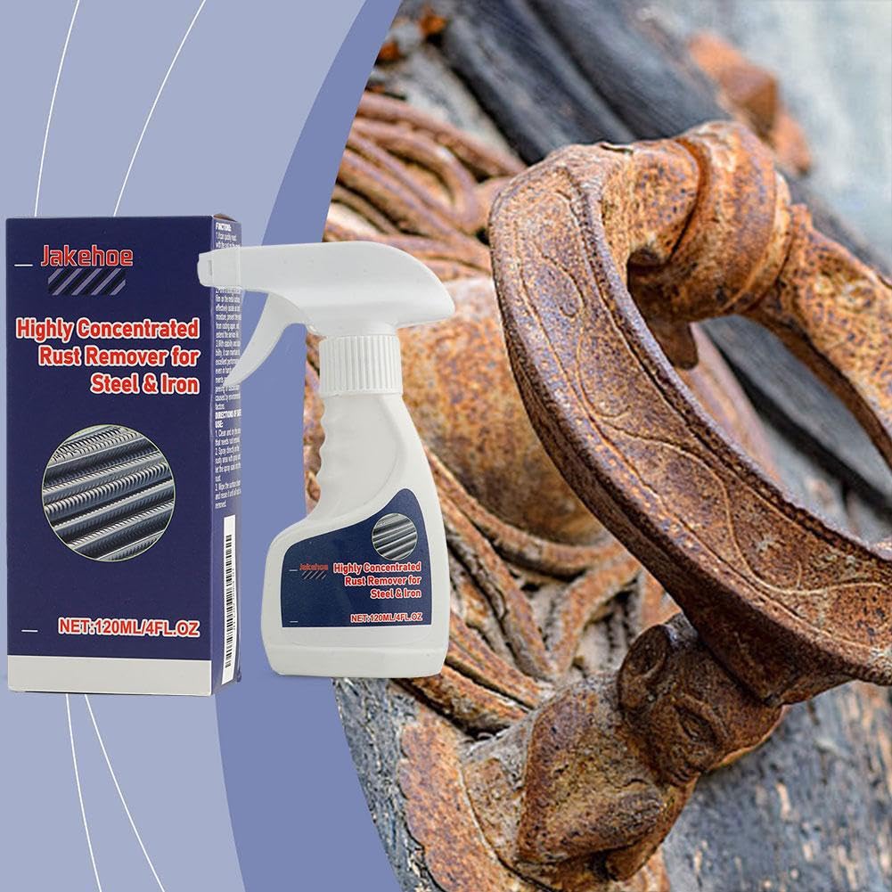 Rimozione della ruggine per metalli pesanti, 240 ml per acciaio e ferro, antiruggine altamente concentrato, spray anti-rus-t, spray multifunzionale per rimozione Rus-t, per vari metalli antiruggine
