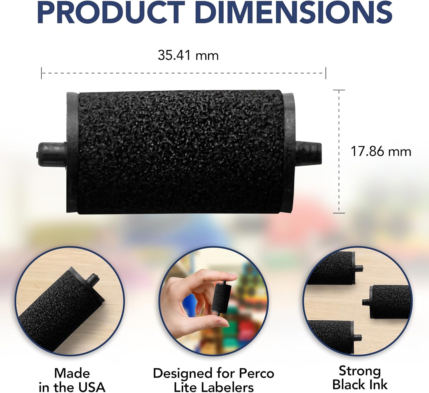 Product Dimensions of Perco Lite Ink Roll