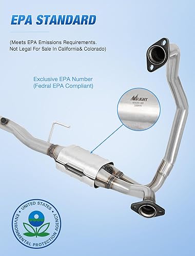 Miniatura 2 de Nilight Convertidor catalítico para Dodge Ram 1500 2500 3500 3.9L 5.2L 5.9L 1994 1995 1996 1997 1998 1999 2000 2001 (estándar EPA)