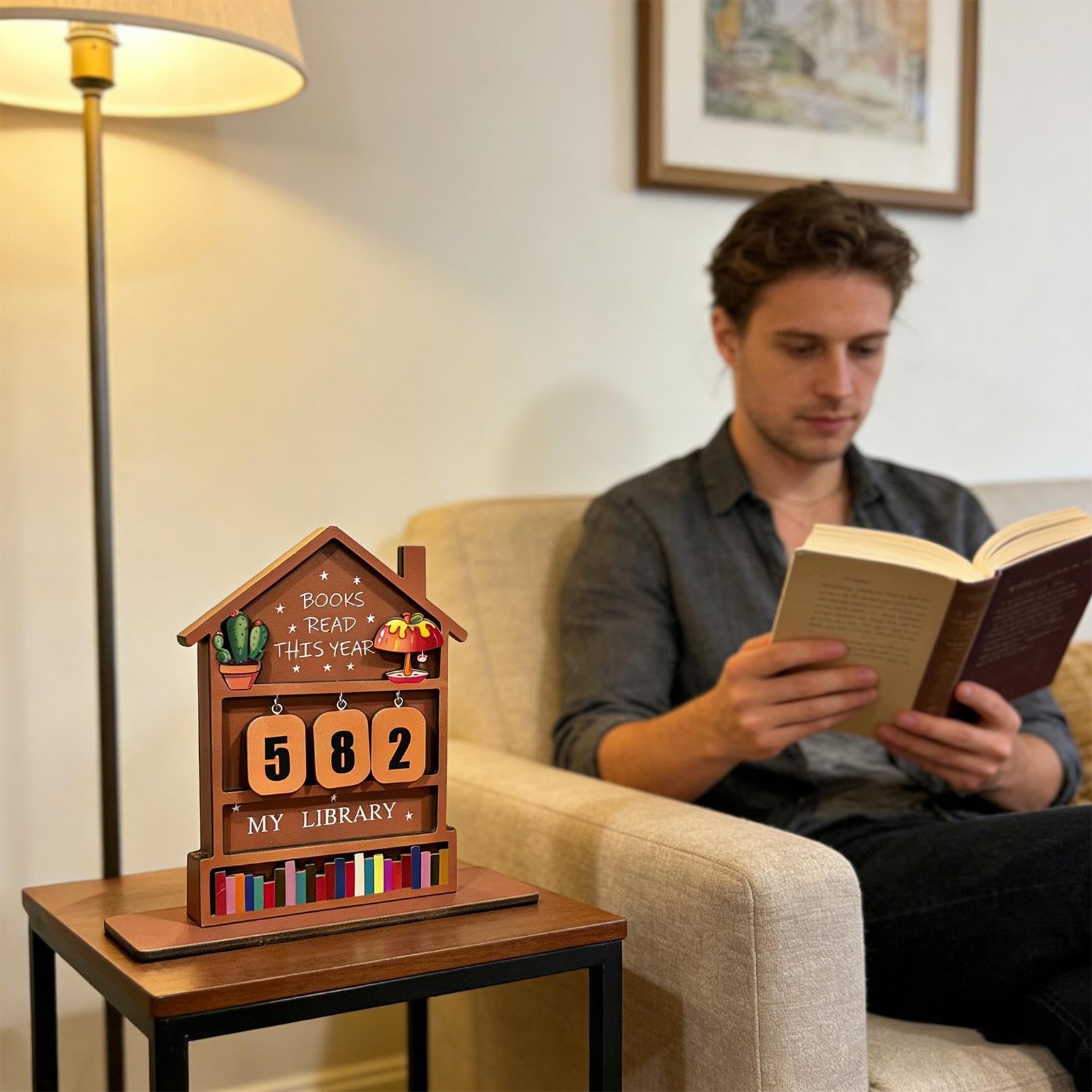 Suivi personnalisé des livres lus cette année, comptoir de livres de