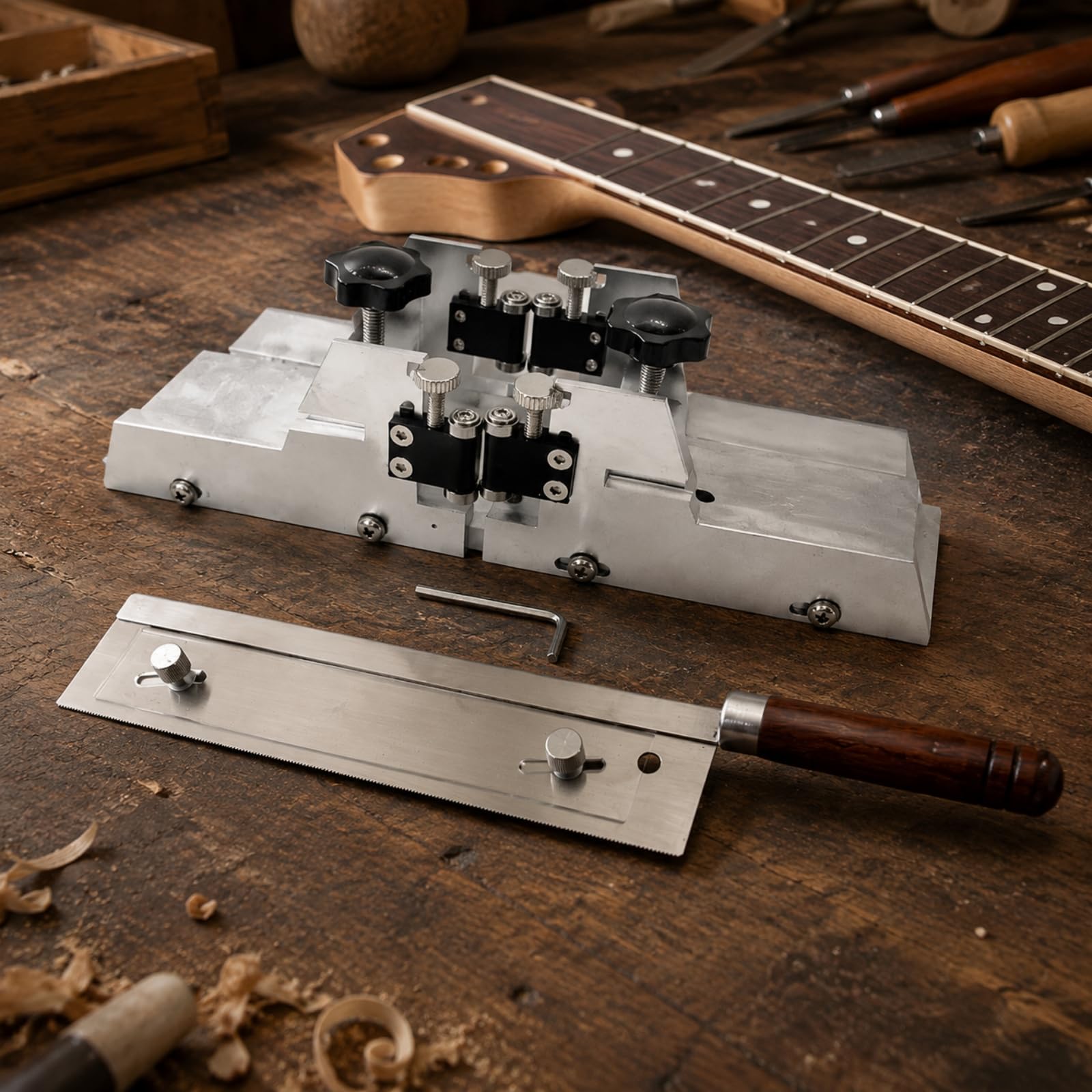 Seghetto da Traforo con Manico in Legno Manuale Seghetto Ergonomico Utensile per Artigiani, Laboratorio