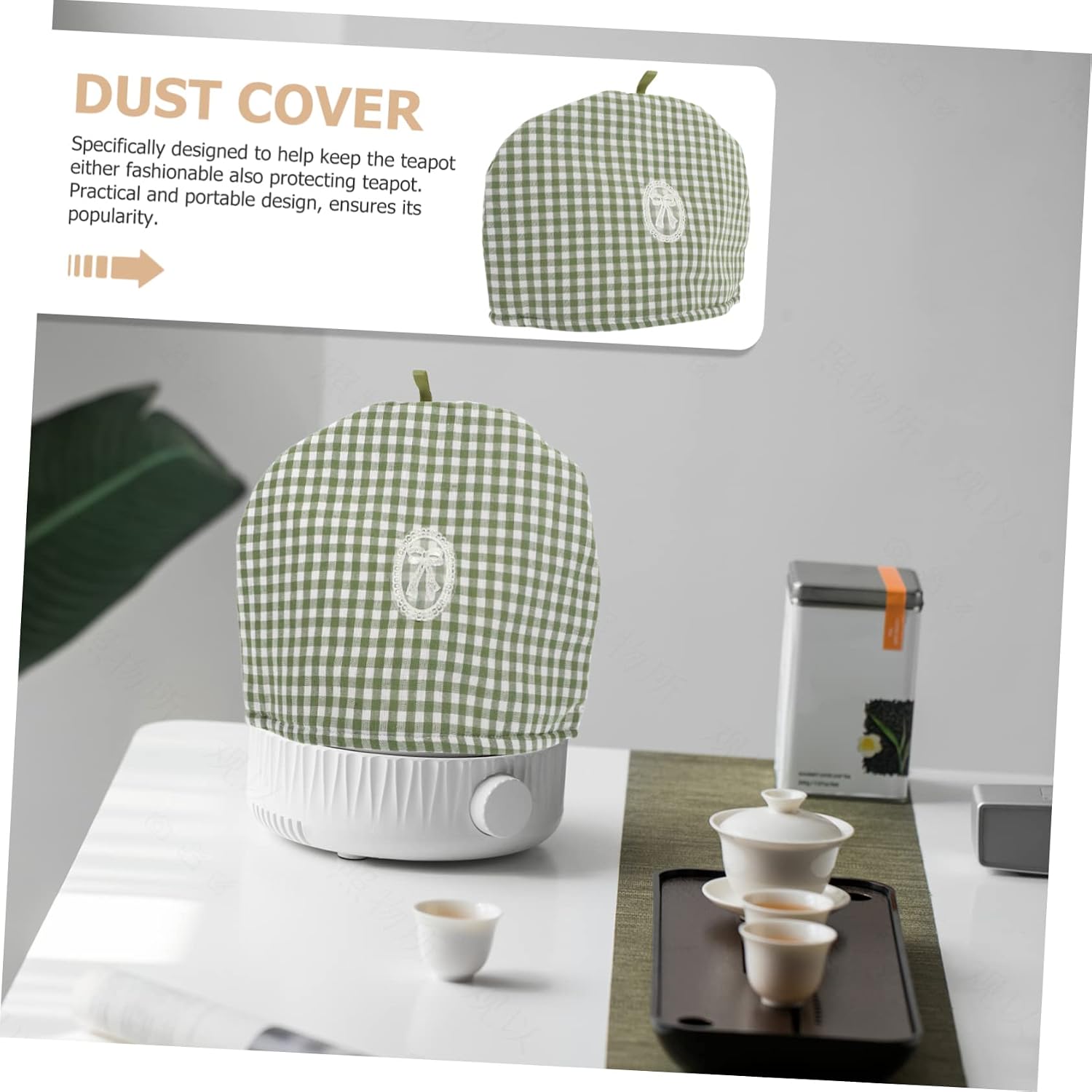 Cotton Tea Cozy for Teapot Insulated Kettle Cover Decorative Print Keeps Warm and Dust Protector for Household Use