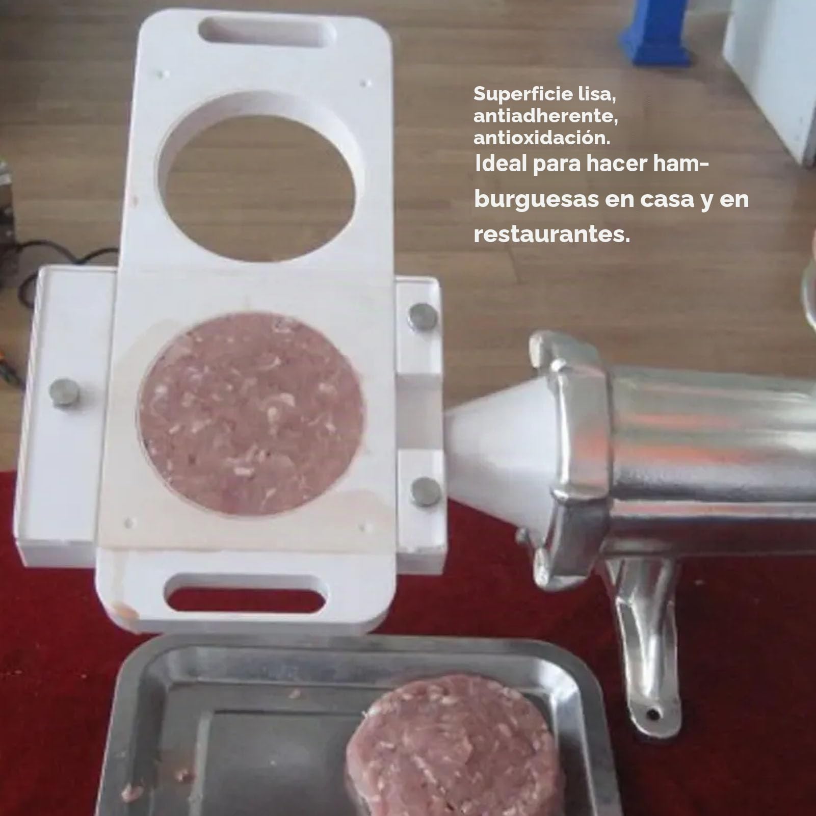 Máquina Para Prensar Hamburguesas, Prensa Para Hamburguesas, Prensa Para Carne Para Dar Forma Fácilmente A Las Hamburguesas Con 5 Tubos Adaptadores Prensa Casera Para Hacer Hamburguesas