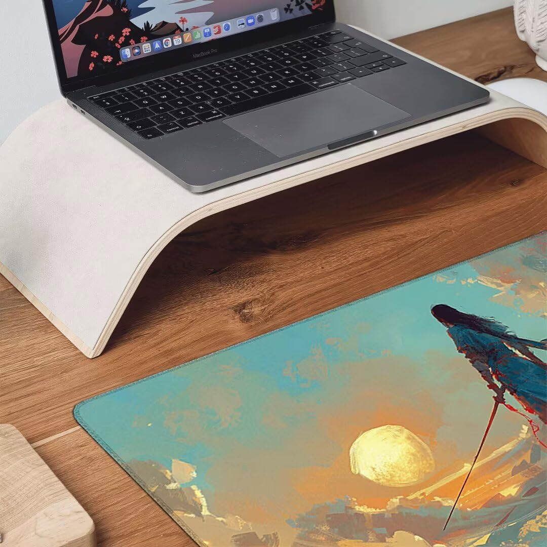 Podkładka pod mysz, podparcie nadgarstka, podkładka pod mysz z antypoślizgową gumową podstawą, ergonomiczna podkładka pod mysz do komputera, laptopa, do użytku biurowego, kompatybilna z myszami
