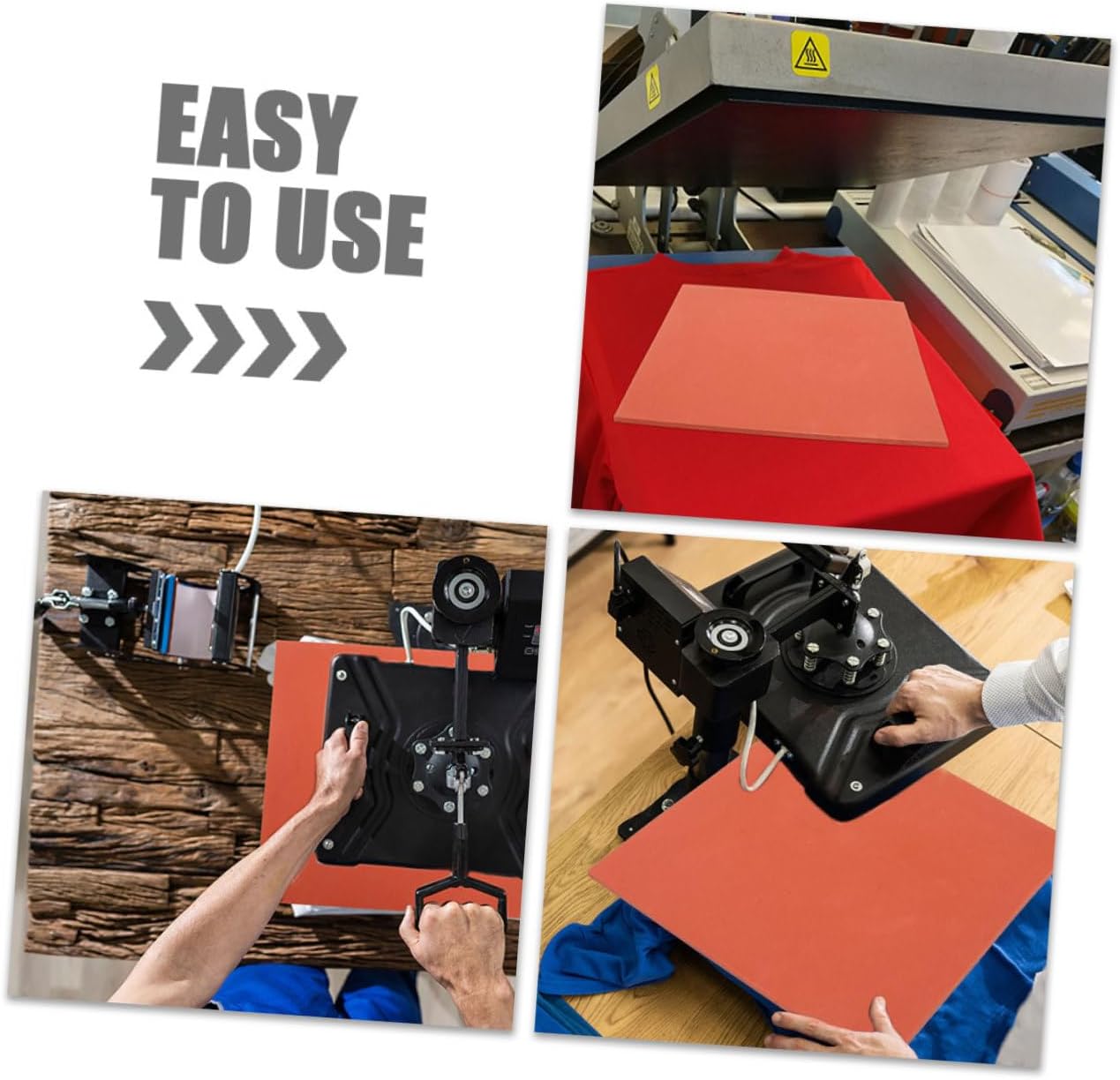 OFFIGAM Wear- Silicone Press Pad High-Temperature Insulation Mat for Easy Transfer Printing Thickness Convenient for Crafts and Projects