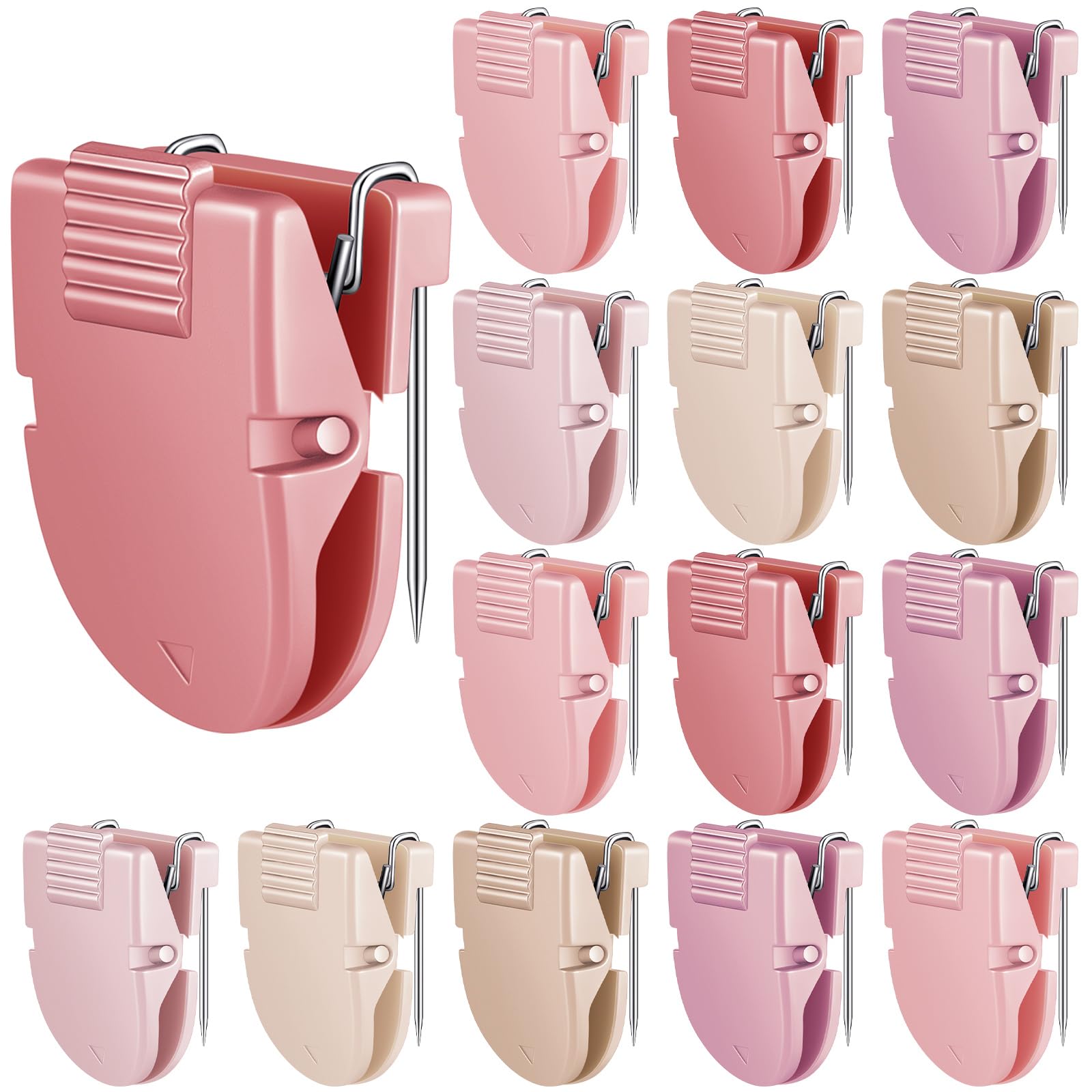 Feifeiya 15 Pcs Cubicle Clips for Fabric Panels,Pink