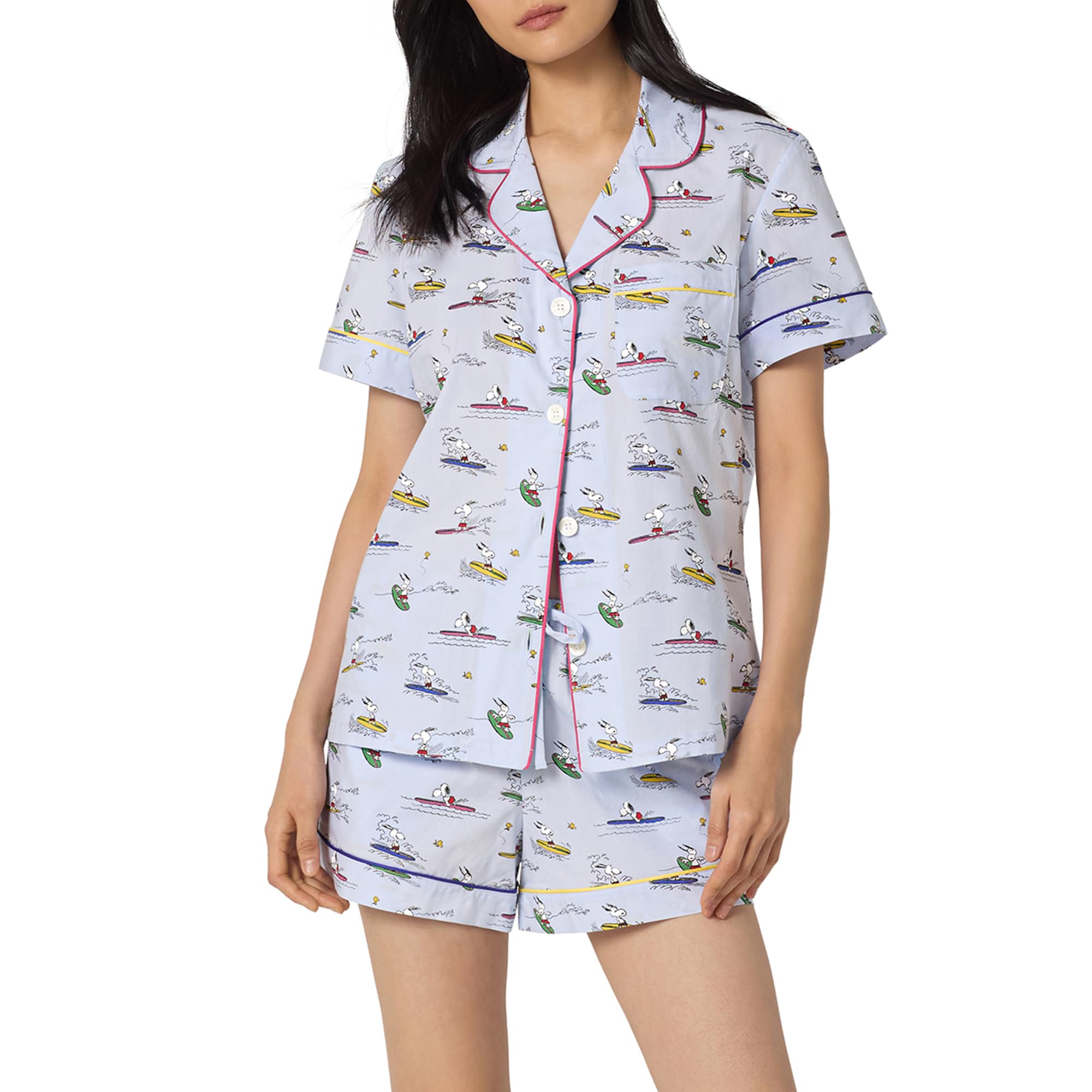 Bed Head PJs Peanut Snoopy Edition Organic Cotton Pajamas for Women Set