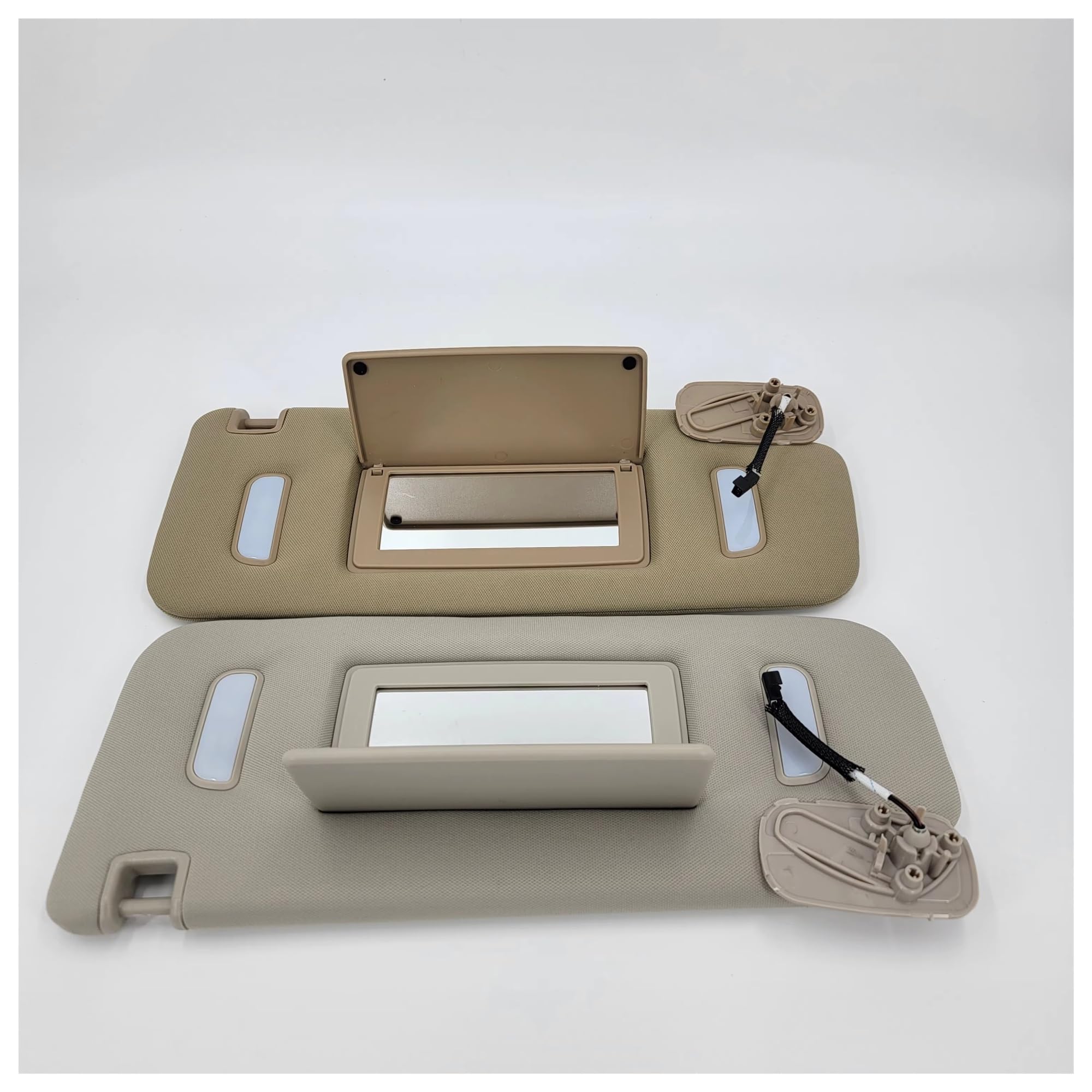 Frontscheibe Thermomatte Für Chevy Für Silverado 2500 3500 HD 2007-2010 22850306 22850307 22850308 Auto Sonnenblende Schatten(Gray 1 Pair 2pcs)