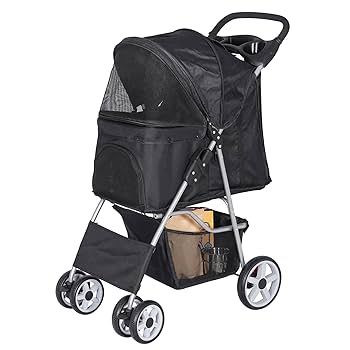 Amazon.co.jp: JungleA ペットカート 4輪 折りたたみ 軽量 犬用