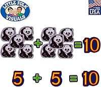 Vista 3 de Little Folk Visuals Set de conteo para principiantes, figuras precortadas de franela/fieltro, juego de 132 piezas