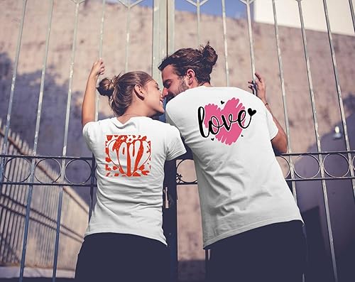 Miniatura 4 de 6 piezas de transferencia de San Valentín para camisetas para planchar para el día de San Valentín, parches adhesivos para planchar con bonito