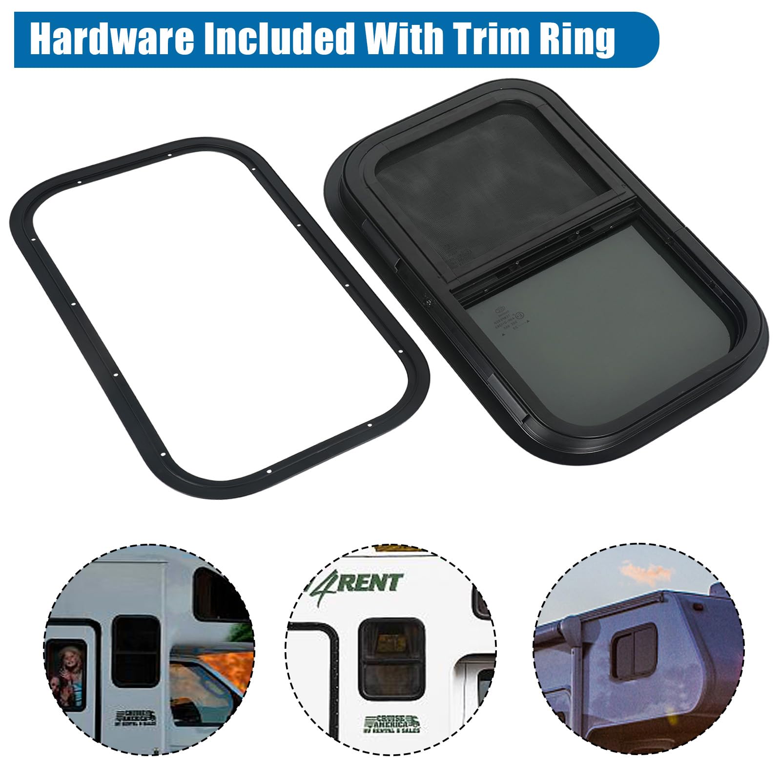 Snapklik.com : OUTPRIZE 2 Pack Vertical RV Windows, 14