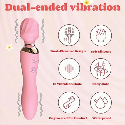 Miniatura 3 de Juguete para adultos para mujeres, seguro para el cuerpo e impermeable, recargable de 10 velocidades, vibración silenciosa para relajación de cuerpo