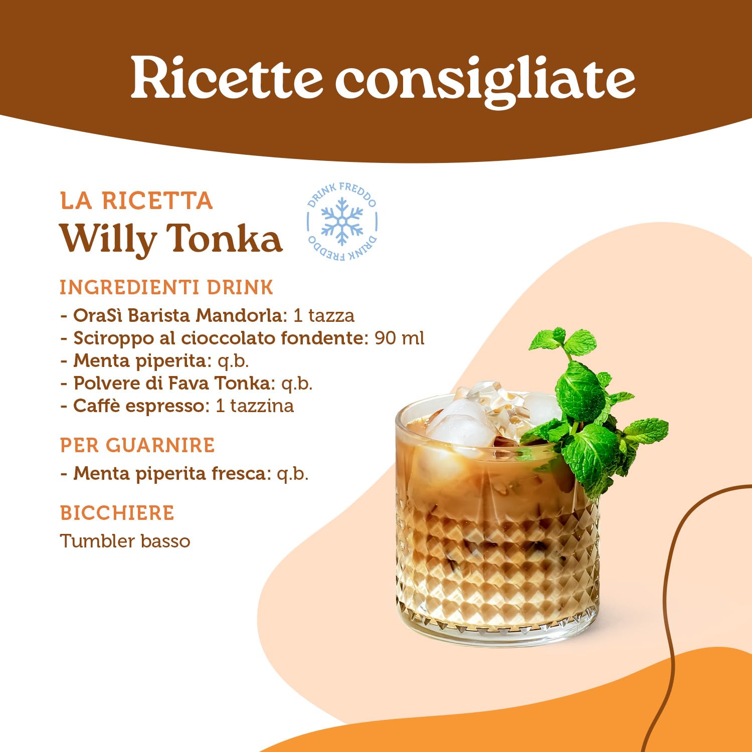 OraSì Barista Almond bevanda di mandorla (1 litro, 12 unità) - Alternativa vegetale al latte con mandorle italiane - Senza glutine - Per cappuccini schiumosi e dieta vegana - Gusto fresco di mandorla